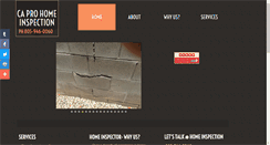 Desktop Screenshot of caprohomeinspection.com
