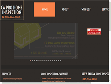 Tablet Screenshot of caprohomeinspection.com